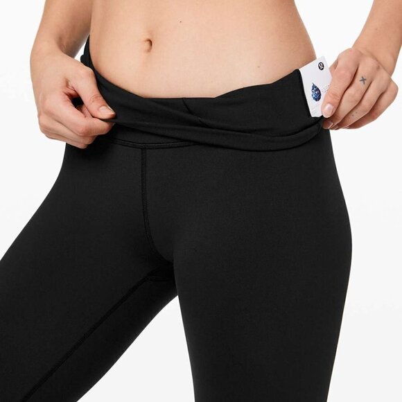 Lululemon Wunder Under Crop (High-Rise) *Full-On Luon 21" Black - Picture 5 of 12